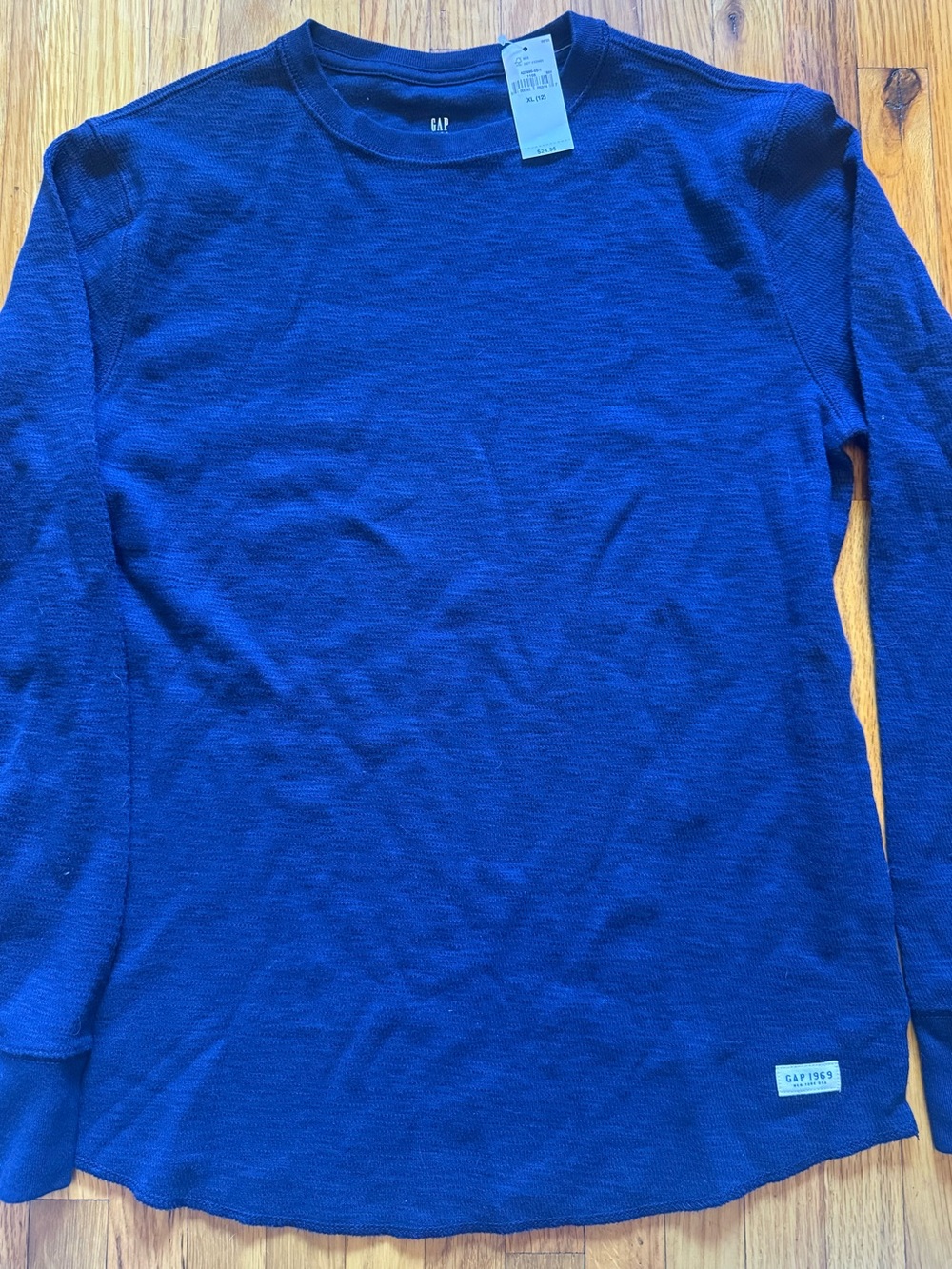 GAP Royal Blue Long Sleeve Crew Tee